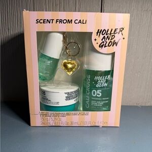 Holler and Glow Scent from Cali Body and Hair Fragrance with Body Butter set